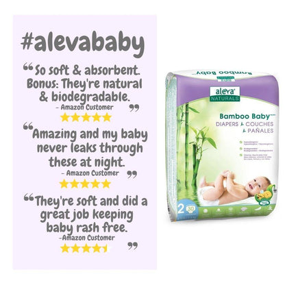Bamboo Baby Diapers - Size 2